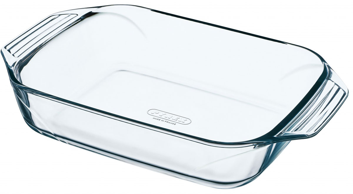Форма для запекания Pyrex Optimum, 28 x 17 см406B000 Форма для запекания Pyrex Optimum, 28 x 17 см406B000Прямоугольная форма для запекания Pyrex Optimum изготовлена из жаропрочного стекла, которое выдерживает температуру до +450°С. Форма предназначена для приготовления горячих блюд. Оснащена двумя ручками. Материал изделия гигиеничен, прост в уходе и обладает высокой степенью прочности. Форма идеально подходит для использования в духовках, микроволновых печах, холодильниках и морозильных камерах. Размер формы (с учетом ручек): 28 х 17 см. Толщина стенки: 0,5 см. Высота стенки формы: 5,5 см.