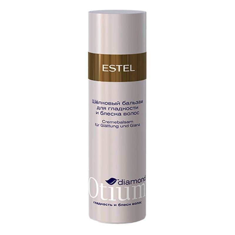 Estel Otium Diamond Silk - бальзам для гладкости и блеска волос 200 млОТ.102 Estel Otium Diamond Silk - бальзам для гладкости и блеска волос 200 млОТ.102Estel Otium Diamond Silk - бальзам для гладкости и блеска волос. Шёлковый бальзам с комплексом D & М разглаживает поверхность волос, укрепляет их структуру, дисциплинирует непослушные локоны. Придаёт гладкость шёлка, упругость и эластичность, насыщает бриллиантовым блеском.