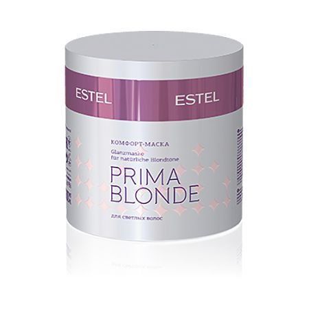 Estel Prima Blonde - Комфорт-маска для светлых волос 300 млPB.6 Estel Prima Blonde - Комфорт-маска для светлых волос 300 млPB.6Тип волос: Светлые натуральные и окрашенные Проблемы волос: Поврежденные волосы Мгновенное питание, интенсивное увлажнение, а главное – защита от негативных внешних воздействий! Маска позволит волосам надолго оказаться в зоне комфорта. Комплекс Peаrl Comfort в составе продукта восстановит структуру волос, обеспечит блеск, мягкость и безупречный вид. Результат: Амино-функциональный силоксановый полимер – восстанавливает волосы Натрий PCA – стабилизирует цвет, увлажняет волосы.