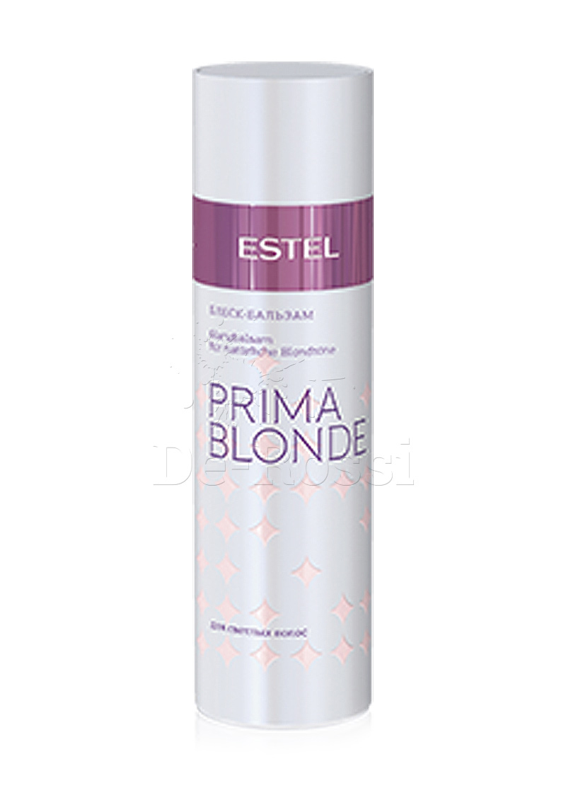 Estel Prima Blonde - Блеск-бальзам для светлых волос 200 млPB.4 Estel Prima Blonde - Блеск-бальзам для светлых волос 200 млPB.4Тип волос: Светлые натуральные и окрашенные Активные вещества в составе продукта восстанавливают и укрепляют структуру светлых волос. Результат: гладкие, послушные и шелковистые волосы. После использования Блеск-бальзама расчесывание становится удовольствием. А блеск и мягкость волос усиливаются во много раз! Результат: Панктелоктон – насыщает блеском Натрий PCA – стабилизирует цвет, увлажняет волосы.