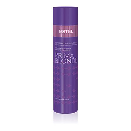 Estel Prima Blonde - Серебристый шампунь для холодных оттенков блонд 250 млPB.1 Estel Prima Blonde - Серебристый шампунь для холодных оттенков блонд 250 млPB.1Тип волос: Осветленные Проблемы волос: Желтый оттенок Серебристый шампунь создан специально для того, чтобы, мягко очищая волосы, придавать им благородный серебристый оттенок. Желтый нюанс – забыт, цвет остается холодным, ярким и пленительным! Система Nаturаl Peаrl в составе продукта содержит пантенол и кератин, которые способствуют восстановлению структуры волос, обеспечивают им мягкость и блеск. Результат: Фиолетовые пигменты – нейтрализуют желтый нюанс, Кератин – придает волосам здоровый и ухоженный вид, насыщает блеском, Пантенол – восстанавливает и увлажняет волосы.