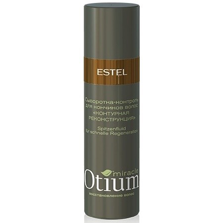 Estel Otium Miracle Сыворотка-контроль для секущихся кончиков волос 100 млOT.111 Estel Otium Miracle Сыворотка-контроль для секущихся кончиков волос 100 млOT.111Estel Otium Miracle Сыворотка - контроль для секущихся кончиков волос. Эффективный комплекс сыворотки Mirаcle Glue оказывает экстренную помощь в восстановлении повреждённых секущихся кончиков волос, регенерирует их структуру и улучшает расчёсываемость. Волосы приобретают здоровый ухоженный вид и блеск.