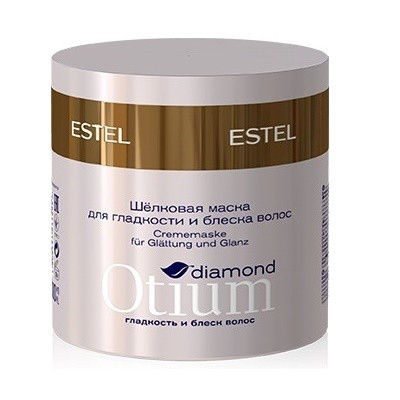 Estel Otium Diamond - Шелковая маска для гладкости и блеска волос 300 млOT.106 Estel Otium Diamond - Шелковая маска для гладкости и блеска волос 300 млOT.106Разглаживает поверхность волос, обеспечивает кристальное сияние и зеркальный блеск по всей длине. Результат: Разглаживает поверхность волос до зеркального блеска, обеспечивает кристальное сияние. Не утяжеляет волосы, придаёт гладкость шёлка, эластичность и упругость.