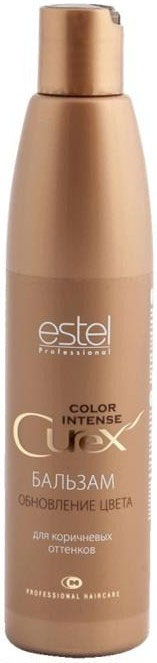 Estel Curex Color Intense Бальзам Обновление цвета для коричневых оттенков 250 млCU250/B8 Estel Curex Color Intense Бальзам Обновление цвета для коричневых оттенков 250 млCU250/B8Бальзам «Обновление Цвета» для коричневых оттенков Estel Curex Color Intense подчеркивает глубину цвета, защищает волосы от внешних воздействий. Витаминный комплекс обеспечивает активное увлажнение и питание, восстанавливает природный гидробаланс и структуру волос. Результат: Сияющий цвет Шелковистые упругие волосы.