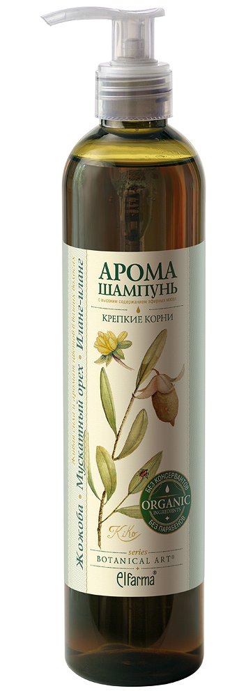 Botanical Art Арома-шампунь Крепкие корни для поврежденных и склонных к выпадению волос. Иланг-иланг- Мускатный орех-ЖожобаБП000000042 Botanical Art Арома-шампунь Крепкие корни для поврежденных и склонных к выпадению волос. Иланг-иланг- Мускатный орех-ЖожобаБП000000042Серия Botanical Art. Эта серия шампуней с высоким содержанием эфирных масел и деликатными очищающими формулами дарит двойное преимущество от использования: мягкий натуральный уход с видимым результатом красивых волос + арома эффект. Не содержит силиконов и парабенов. Благодаря уникальным химическим свойствам эфирные масла активно ухаживают за волосами, умножая их природную красоту и силу, а мягкие очищающие компоненты нежно промывают волосы, не нарушая естественный баланс. Высокое содержание эфирных масел придает каждому средству восхитительный аромат с особенным настроением. Рисунки цветов на этикетках, специально для этой серии выполнены итальянским художником Kiko Perotti, вошедшим в десятку лучших ботанических художников мира. «Botanical Art». Люблю твой аромат. Шампунь предназначен для укрепления, питания и защиты от негативных воздействий, богатый витамином Е, аминокислотами, протеином, препятствует преждевременному старению, возвращает волосам сияние, ...