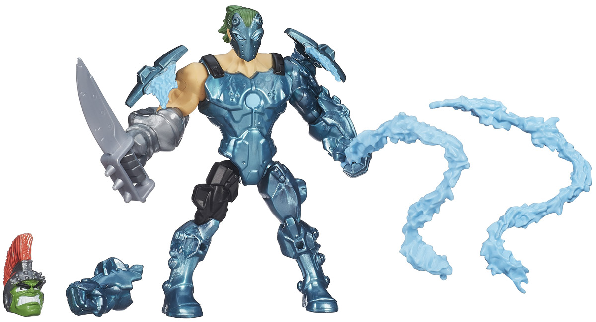 Hero Mashers Разборная фигурка MarvelS WhiplashA6833_B0696 Hero Mashers Разборная фигурка MarvelS WhiplashA6833_B0696Разборная фигурка Hero Mashers MarvelS Whiplash обязательно понравится любому маленькому поклоннику мультфильмов о роботах-трансформерах! Фигурка выполнена из прочного пластика в виде робота Хлыста. Голова, руки и ноги фигурки подвижны, вращаются и сгибаются, а также отделяются от корпуса. В комплект входят все элементы персонажа в том числе и оружие. Все элементы обладают единым способом крепления, что позволяет создавать различные комбинации. Ребенок с удовольствием будет играть с фигуркой, придумывая разные истории. Порадуйте его таким замечательным подарком!