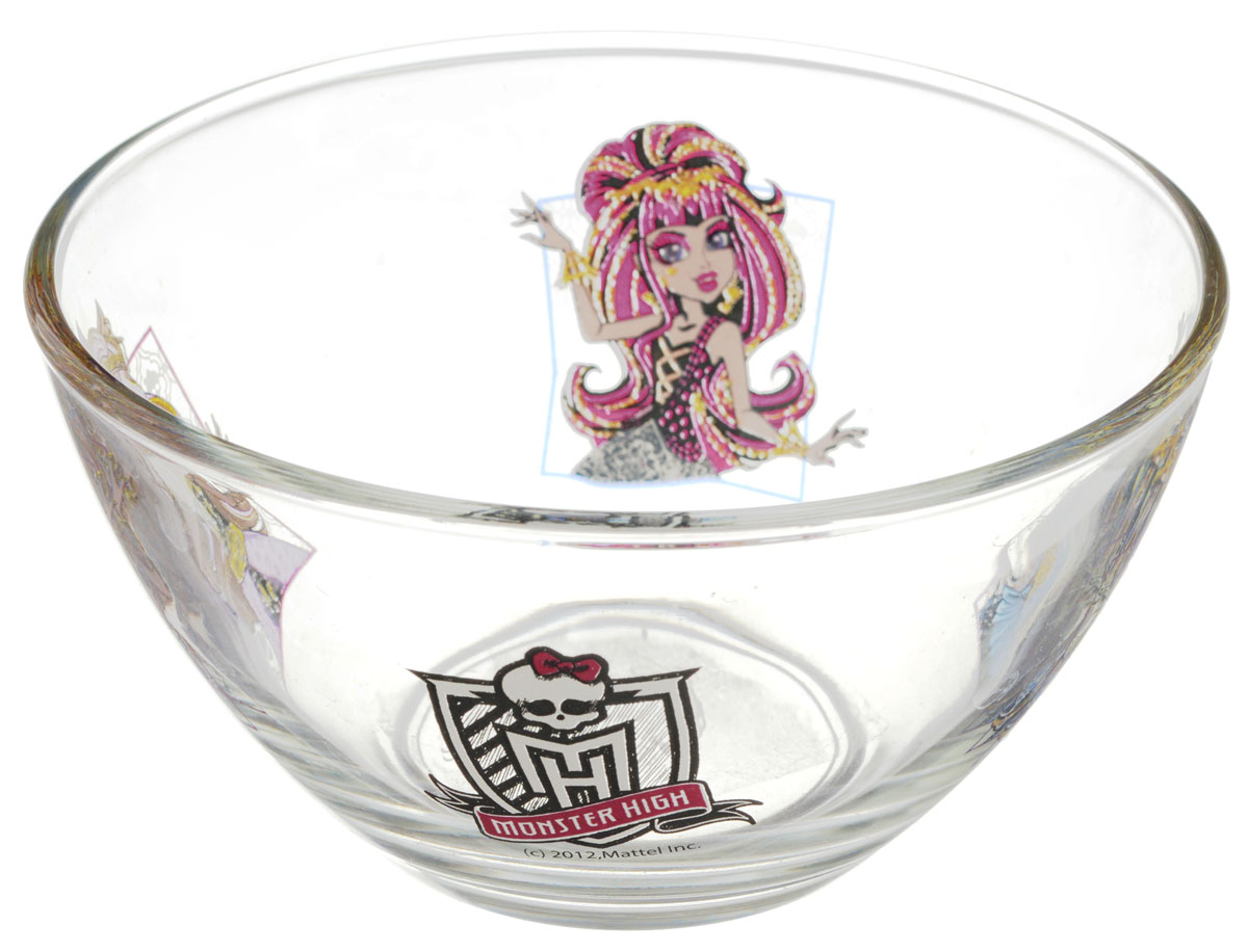 Monster High Салатник детский диаметр 12,5 см543978 Monster High Салатник детский диаметр 12,5 см543978Яркий салатник Monster High идеально подойдет для кормления малыша и самостоятельного приема им пищи. Салатник выполнен из стекла и оформлен высококачественным изображением героев мультфильма Monster High. Такой подарок станет не только приятным, но и практичным сувениром, добавит ярких эмоций вашему ребенку! Не предназначено для использования в посудомоечной машине.