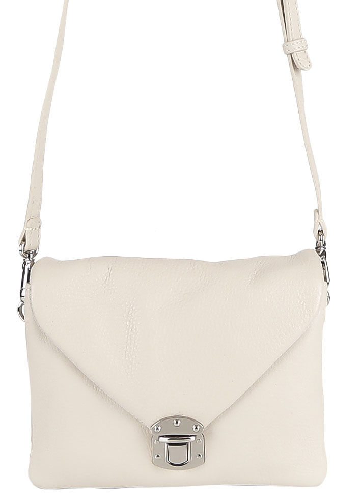 Сумка женская Palio, цвет: бежевый. 13321A1-W1 112/02213321A1-W1 112/022 beige Сумка женская Palio, цвет: бежевый. 13321A1-W1 112/02213321A1-W1 112/022 beigeЖенская сумка Palio бежевого цвета. Модель выполнена из натуральной кожи и имеет откидную часть, закрывающуюся на декоративный замок.Внутри: три отделения (одно из них закрывается на пластиковую молнию), в них расположенны, боковой карман на молнии и карман для мелочей. Фурнитура - блестящее серебро. Кожа средней плотности, форму держит. Размеры меньше формата А4. В комплектацию входит наплечный ремень, длина которого регулируется.