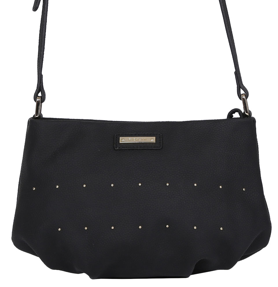 Сумка женская Fabretti, цвет: черный. N2551N2551-black Сумка женская Fabretti, цвет: черный. N2551N2551-blackСтильная женская сумка Fabretti выполнена из натуральной кожи с фактурным тиснением и оформлена декоративными металлическими элементами. Изделие содержит одно отделение, которое закрывается на застежку-молнию. Внутри расположен один накладной кармашек для мелочей и один врезной карман на молнии. Сумка оснащена удобным плечевым ремнем, который можно регулировать по длине. Оригинальный аксессуар позволит вам завершить образ и быть неотразимой.