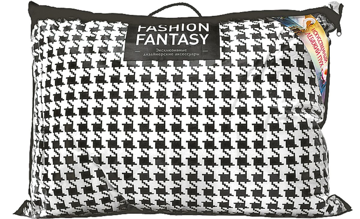 Подушка Fashion Fantasy, цвет: черный, белый, 50 х 70 см183383 Подушка Fashion Fantasy, цвет: черный, белый, 50 х 70 см183383Подушка Fashion Fantasy изготовлена из лебяжьего пуха. Размер подушки: 50 х 70 см.