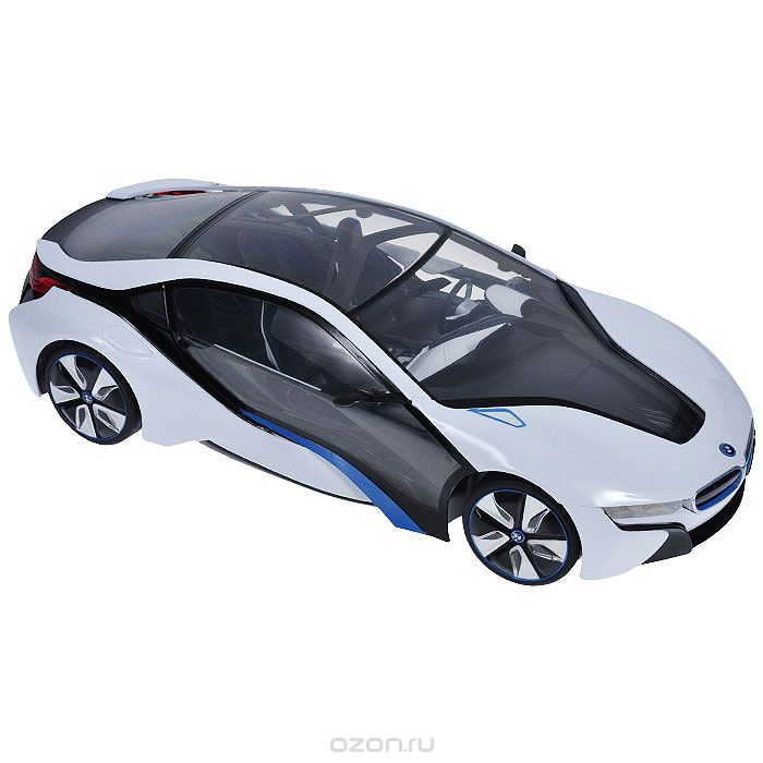 Rastar Радиоуправляемая модель BMW i8 цвет белый масштаб 1:1449600-11 белый Rastar Радиоуправляемая модель BMW i8 цвет белый масштаб 1:1449600-11 белыйРадиоуправляемая модель автомобиля BMW i8 в масштабе 1:14. Модель в точности повторяет прототип, детально воспроизведен салон автомобиля. Передние колеса снабжены амортизаторами. Модель изготовлена из высококачественного пластика. В комплект поставки входит радиоуправляемая модель автомобиля BMW i8, пульт управления и инструкция. Батарейки в комплект не входят. Радиус действия пульта управления – до 30 метров. Нажав на крышу машины вы увидите блестящие световые эффекты.