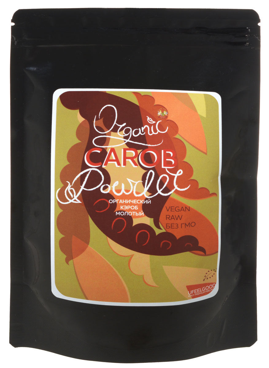 UFEELGOOD Organic Carob Powder органический кэроб молотый, 200 г82 UFEELGOOD Organic Carob Powder органический кэроб молотый, 200 г82Кэроб - самый популярный заменитель какао для людей, у которых аллергия на шоколад, или которые отказываются от какао из-за содержания в нем нейростимуляторов кофеина и теобромина. Необжаренный кэроб меньше похож на какао, чем обжаренный, но, с другой стороны, в нем сохраняется больше пользы, и его отлично можно использовать для приготовления сыроедных сладостей, добавляя меньше сахара, ведь кэроб сам по себе намного слаще, чем какао Порошок плодов рожкового дерева (кэроб) от UFEELGOOD получают из спелых стручков рожковых деревьев, характерных для Средиземноморского побережья. Кэроб богат клетчаткой и отлично участвует в регулировании уровня сахара в крови (порошок плодов мескита содержит простые сахара, в основном, фруктозу, которая легко усваивается организмом и не требует инсулина для обмена веществ). Кэроб имеет сладкий вкус, похожий на вкус карамели и патоки. Стручки рожкового дерева содержат много белка и некоторые микроэлементы: кальций, магний, калий, железо и...