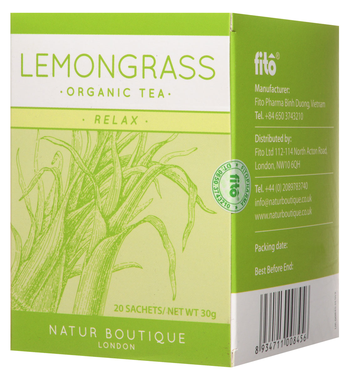 Natur Boutique Lemongrass Organic Tea органический чай лемонграсс, 20 пакетиков252 Natur Boutique Lemongrass Organic Tea органический чай лемонграсс, 20 пакетиков252Оригинальный вкус органического чая Natur Boutique Lemongrass Organic Tea доставит удовольствие каждому ценителю экзотических чайных ароматов. А еще полезен для здоровья в куда большей степени, нежели обыкновенный, даже самый дорогой элитный чай, поскольку выращен и собран без применения химических удобрений и промышленных технологий. Соответственно, на его листьях не оседают вредные примеси. Чай Natur Boutique Lemongrass, выращен на плантациях Южного Вьетнама. При выращивании лимонной травы (а именно так переводится lemongrass), а также бананов, папайи, куркумы на этих землях полностью исключено использование пестицидов, в качестве естественного удобрения выступает речной ил, помет птиц и летучих мышей. Чай Natur Boutique Lemongrass Organic Tea - тонизирующий, расслабляющий и просто вкусный. Он имеет легкий пряно-цитрусовый аромат. Его можно заваривать как самостоятельный напиток или добавлять в любой другой чай, черный или зеленый. В готовый чай можно...