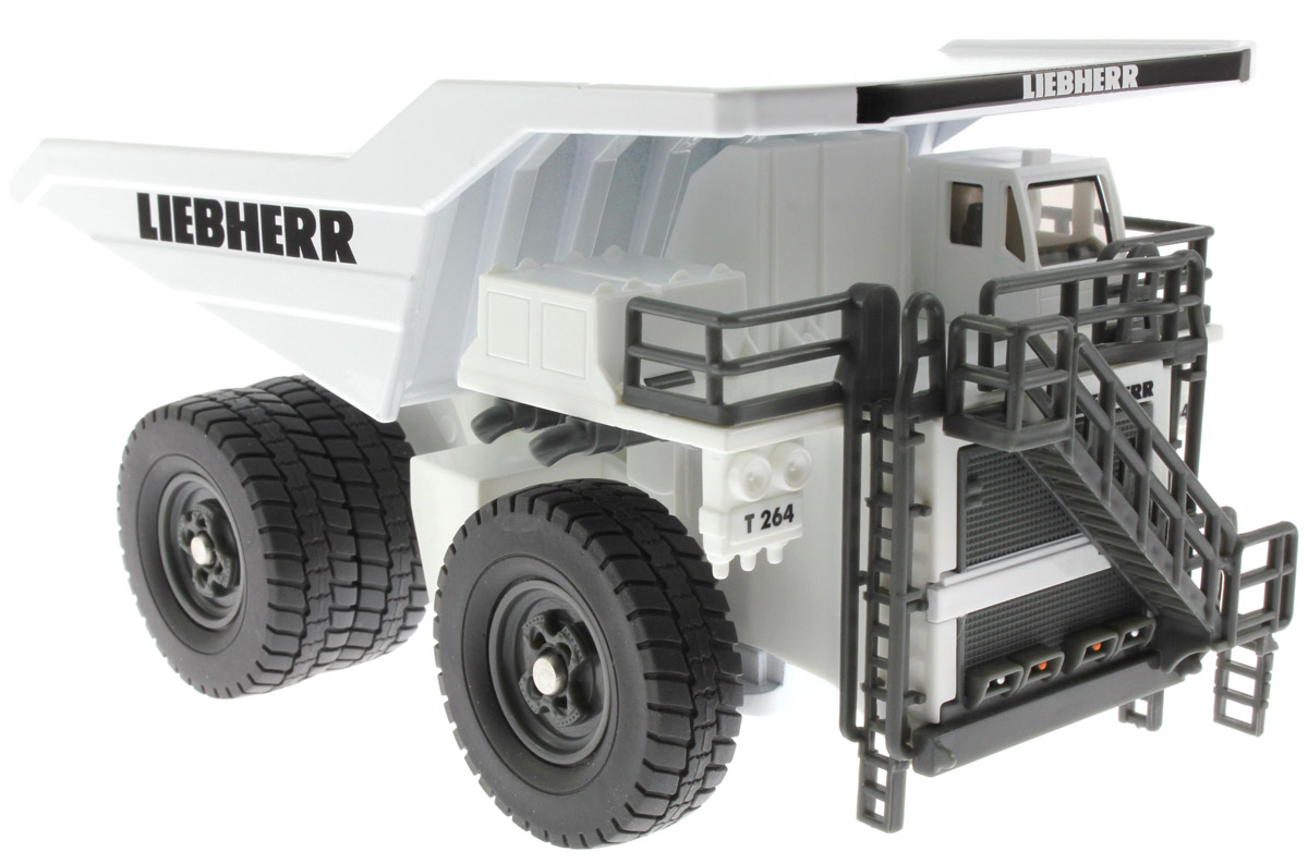 Siku Карьерный самосвал Liebherr T 2641807 Siku Карьерный самосвал Liebherr T 2641807Карьерный самосвал Siku Liebherr T 264 выполнена в виде точной копии реального самосвала в масштабе 1/87. Такая модель понравится не только ребенку, но и взрослому коллекционеру и приятно удивит вас высочайшим качеством исполнения. Модель выполнена из металла с элементами из пластика. Прорезиненные колеса имеют свободный ход. Изделие отличается великолепным качеством исполнения и детальной проработкой, она станет не только интересной игрушкой для ребенка, интересующегося техникой, но и займет достойное место в любой коллекции.