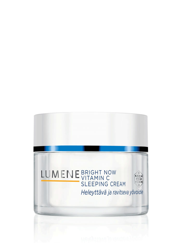 LUMENE Ночной крем-сон Bright Now Vitamin C, 50 млNL574-80197 LUMENE Ночной крем-сон Bright Now Vitamin C, 50 млNL574-80197Ночной крем-сон Lumene Bright Now Vitamin C. Это больше, чем обычный ночной крем. Обогащенный антиоксидантами и витаминами А, С и Е, он помогает за ночь восстановить и оживить уставшую и тусклую кожу. Благодаря сочетанию гиалуроновой кислоты и молекулярной пленки удерживает влагу в коже, глубоко питает и придает сияние, избавляя от следов усталости и мелких морщинок.