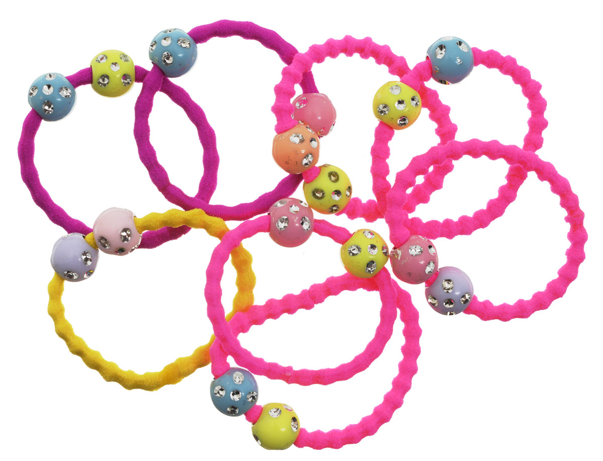 Babys Joy Резинка для волос цвет мультиколор 8 шт VT 407VT 407_мультиколор Babys Joy Резинка для волос цвет мультиколор 8 шт VT 407VT 407_мультиколорРезинка для волос Babys Joy украшена декоративным элементом в виде двух пластиковых шариков с небольшими блестящими углублениями, имитирующими стразы. Резинка для волос Babys Joy надежно зафиксирует непослушные локоны и подчеркнет красоту прически вашей маленькой принцессы. В упаковке 8 резинок.
