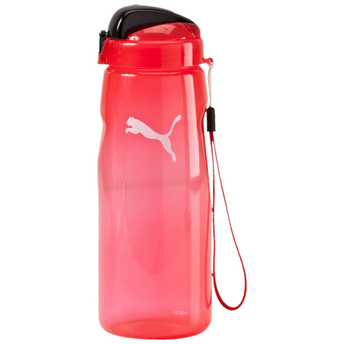 Бутылка для воды Puma Lifestyle, цвет: красный05284102 Бутылка для воды Puma Lifestyle, цвет: красный05284102Фляжка для воды крепится к поясу или на руку отстегивающейся ленточной петлей с пластиковой пряжкой, снабжена кнопкой для открывания одной рукой, имеет крышку с носиком, облегчающим процесс питья, и украшена печатным логотипом Puma спереди. Емкость фляжки 0,75 л, и она не рекомендуется для жидкостей температурой более 50° C.