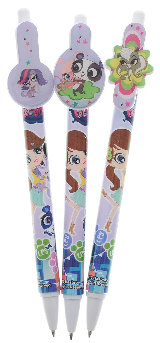 Littlest Pet Shop Набор шариковых ручек 3 штLPCB-US1-122-BL3 Littlest Pet Shop Набор шариковых ручек 3 штLPCB-US1-122-BL3Автоматические шариковые ручки Littlest Pet Shop станут незаменимым атрибутом в учебе любого школьника. Каждая ручка снабжена клипом-держателем для фиксации ручки на бумаге или в кармане. Подача стержня производится путем нажатия на кнопку в верхней части ручки. В наборе 3 ручки со стержнями синего цвета, оформленные изображениями персонажей популярного мультсериала Littlest Pet Shop.