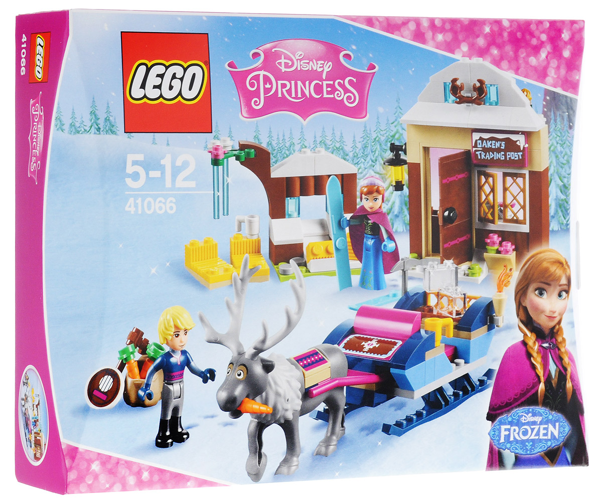 LEGO Disney Princesses Конструктор Анна и Кристоф Прогулка на санях 4106641066 LEGO Disney Princesses Конструктор Анна и Кристоф Прогулка на санях 4106641066Присоединитесь к Анне и Кристофу, которые отправляются в путешествие на санях, чтобы вернуть лето в Эренделл. Остановитесь у магазинчика Блуждающий дуб и выпейте горячего шоколада, но не забудьте захватить морковки для северного оленя Свена. Перед тем как крепко заснуть спойте вместе с Кристофом под его банджо. Рано утром продолжите путешествие по замерзшей сказочной стране с новыми друзьями! Набор включает в себя 174 разноцветных пластиковых элемента. Конструктор - это один из самых увлекательных и веселых способов времяпрепровождения. Ребенок сможет часами играть с конструктором, придумывая различные ситуации и истории.