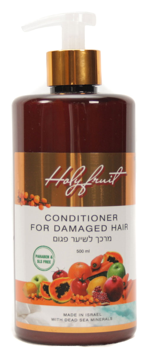 Holy Fruit Кондиционер для поврежденных волос (Орех макадамия - облепиха) Conditioner for damaged hair, 500 мл7290008564717 Holy Fruit Кондиционер для поврежденных волос (Орех макадамия - облепиха) Conditioner for damaged hair, 500 мл7290008564717Мы создали линию для защиты и восстановления волос: шампунь, кондиционер и маску, обогащенные маслами ореха макадамия и облепихи. Кондиционер так же, как и шампунь, содержит масло макадамии, чудодейственное для волос. Оно обладает высокой антиоксидантной и восстанавливающей способностью. Волосы после ополаскивания становятся послушными, наполняются силой, обретают здоровый блеск. Масло облепихи питает кожу головы, восстанавливает структуру волос. Эффект будет более впечатляющим при применении Маски для поврежденных волос (орех макадамия, облепиха).