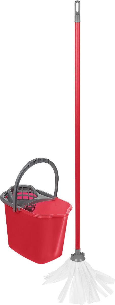 Набор для уборки York Mop Set, цвет: малиновый, серый, 3 предмета. 72027202 Набор для уборки York Mop Set, цвет: малиновый, серый, 3 предмета. 72027202Набор York предназначен для уборки любых типов напольных покрытий, включая паркет и ламинат. Специальная структура микроактивного волокна лепестковой насадки убирает даже сильные, затвердевшие загрязнения, не оставляя разводов и эффективно впитывает влагу. Благодаря специальному ведру со встроенным отжимом, уборка станет быстрой и гигиеничной, так как вы сможете выжимать швабру в предназначенном для этого ведре, не пачкая руки. Такой набор сделает уборку легкой и обеспечит идеальную чистоту вашего пола без разводов и царапин. Размер ведра по верхнему краю: 36 х 24,5 см. Высота ведра: 27 см. Объем ведра: 10 л. Длина черенка: 108 см. Диаметр черенка: 2 см. Средняя длина волокон лепестковой насадки: 19,5 см. Диаметр отверстия для черенка: 2 см.