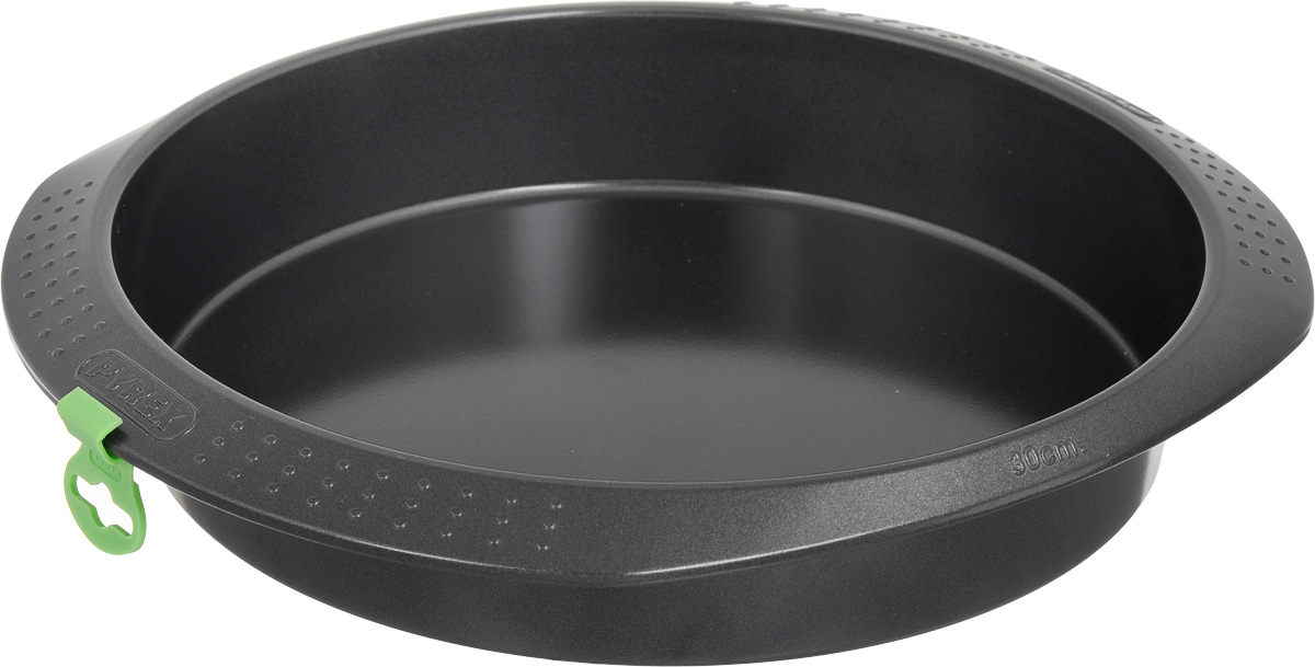 Форма для запекания Pyrex Metal Classic, круглая, с антипригарным покрытием, диаметр 30 смMBCBC30 Форма для запекания Pyrex Metal Classic, круглая, с антипригарным покрытием, диаметр 30 смMBCBC30Форма для запекания Pyrex Metal Classic изготовлена из углеродистой стали с антипригарным покрытием на всей поверхности. Изделие снабжено удобными ручками для комфортного использования. Пища в такой форме не пригорает и не прилипает к стенкам, готовое блюдо легко вынимается. Изделие прекрасно подойдет для выпечки и запекания. Такая форма станет полезным приобретением для вашей кухни. Можно мыть в посудомоечной машине и использовать в духовке при температуре до 230°С. Внутренний диаметр формы: 30 см. Размер формы (с учетом ручек): 32 х 36 см. Высота стенки: 6 см.