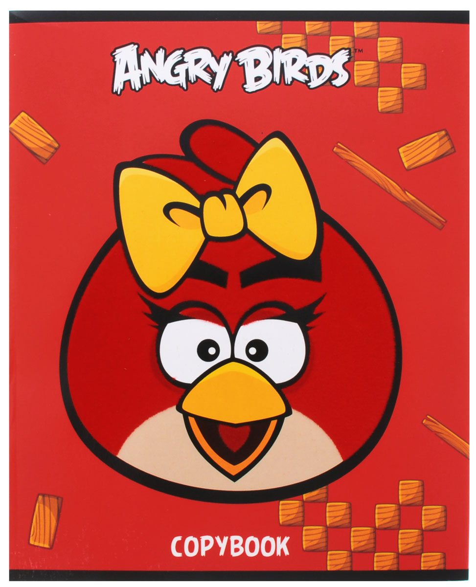 Hatber Тетрадь Angry Birds 48 листов в клетку цвет красный желтый48Т5флB1_10403 Hatber Тетрадь Angry Birds 48 листов в клетку цвет красный желтый48Т5флB1_10403Тетрадь Hatber Angry Birds отлично подойдет для занятий школьнику или студенту для различных записей. Обложка, выполненная из плотного мелованного картона, позволит сохранить тетрадь в аккуратном состоянии на протяжении всего времени использования. Изделие оформлено изображением злой птички. Внутренний блок тетради, соединенный двумя металлическими скрепками, состоит из 48 листов белой бумаги в голубую клетку с полями.