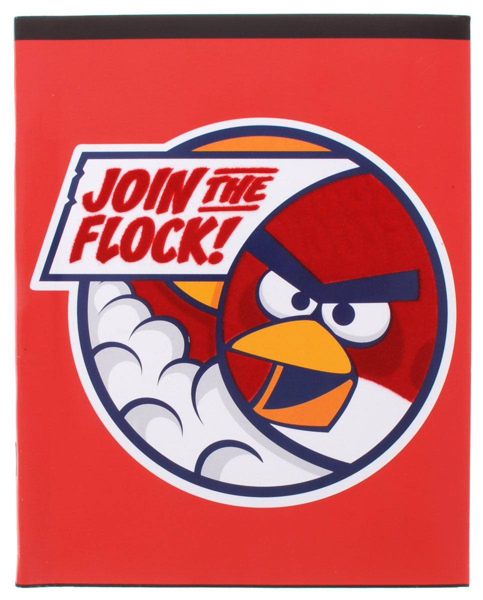 Hatber Тетрадь Angry Birds 48 листов в клетку цвет красный48Т5флB1_11825 Hatber Тетрадь Angry Birds 48 листов в клетку цвет красный48Т5флB1_11825Тетрадь Hatber Angry Birds отлично подойдет для занятий школьнику или студенту. Обложка, выполненная из плотного картона, позволит сохранить тетрадь в аккуратном состоянии на протяжении всего времени использования. Изделие оформлено бархатистым изображением злой птички. Внутренний блок тетради, соединенный скрепками, состоит из 48 листов белой бумаги в голубую клетку с полями красного цвета.