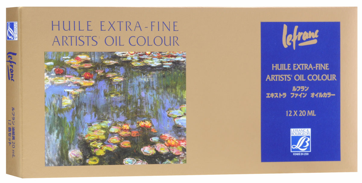 Краски масляные Lefranc & Bourgeois Extra Fine, 20 мл, 12 цветовLF404596 Краски масляные Lefranc & Bourgeois Extra Fine, 20 мл, 12 цветовLF404596Краски масляные художественные Lefranc & Bourgeois Extra Fine предназначены для масляной живописи, росписи по дереву, металлу и других художественных работ. Краски отличаются яркостью, чистотой цвета и высокой светостойкостью. Палитра масляных художественных красок включает в себя 12 разных оттенков. В набор входят 12 металлических туб с красками по 20 мл, которые упакованы в картонную коробку.
