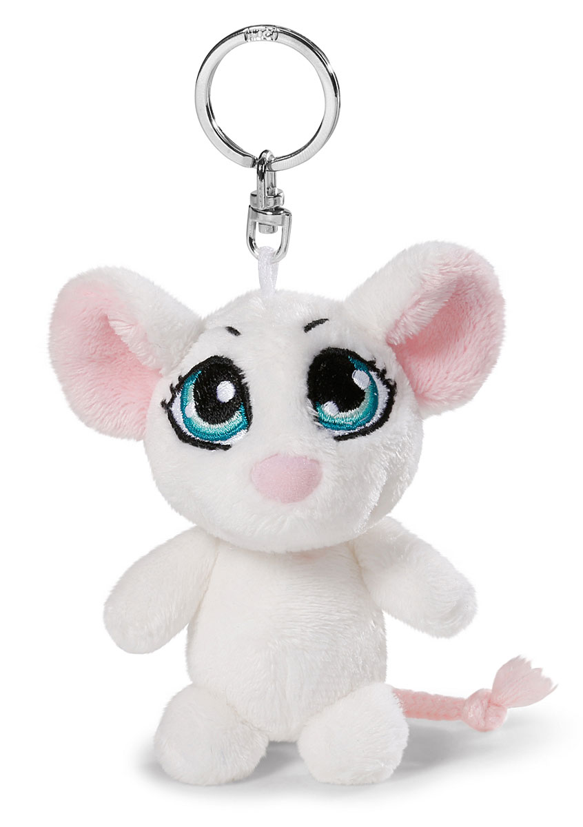 Nici Мягкая игрушка-брелок Мышка цвет белый 10 см37759 Nici Мягкая игрушка-брелок Мышка цвет белый 10 см37759Мягкая игрушка-брелок Nici Мышка изготовлен из приятных на ощупь материалов и его очень удобно держать в руках. У мышки огромные вышитые глазки, розовые ушки и хвостик-шнурок. Специальные гранулы, использующиеся при набивке, способствуют развитию мелкой моторики рук. Удобное крепление в виде металлического кольца позволяет подвесить брелок на ключи, сумку или школьный портфель. Прекрасное качество исполнения делают эту игрушку чудесным подарком.