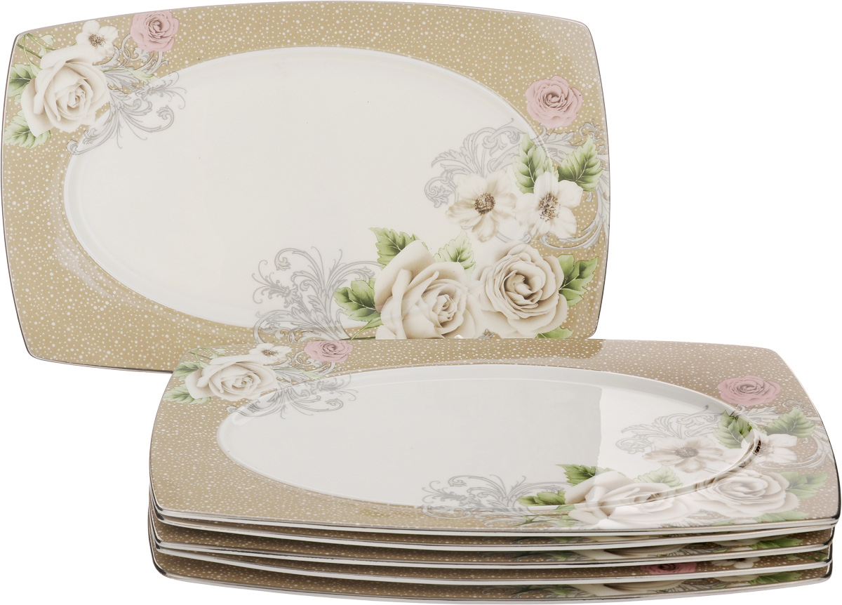 Набор блюд для нарезки Family & Friends Florance, 25 x 15,5 см, 6 штPR7998н Набор блюд для нарезки Family & Friends Florance, 25 x 15,5 см, 6 штPR7998нНабор Family & Friends Florance, выполненный из фарфора, состоит из 6 плоских прямоугольных блюд, предназначенных для красивой сервировки различных нарезок. Изделия украшены цветочным рисунком. Такое блюдо украсит сервировку вашего стола и подчеркнет прекрасный вкус хозяйки. Внутренний размер блюда: 11 х 20 см. Размер блюда: 25 х 15,5 х 1 см.