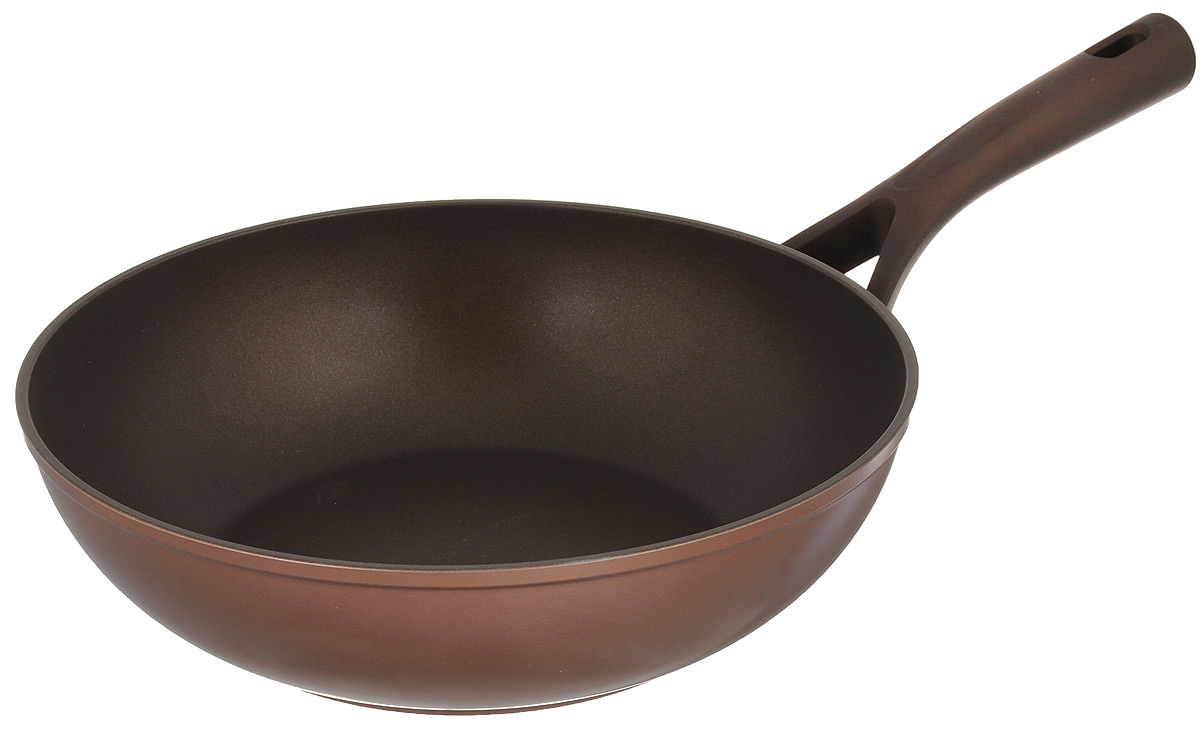 Сковорода-вок Pyrex Gusto+, с антипригарным покрытием. Диаметр 28 смGP28BW9 Сковорода-вок Pyrex Gusto+, с антипригарным покрытием. Диаметр 28 смGP28BW9Сковорода-вок Pyrex Gusto+ выполнена из высококачественного литого алюминия с антипригарным покрытием. Такое покрытие позволяет готовить с минимальным добавлением масла. Изделие оснащено эргономичной бакелитовой ручкой, которая не нагревается. Подходит для всех типов плит, включая индукционные. Можно мыть в посудомоечной машине. Диаметр: 28 см. Высота стенки: 8,5 см. Длина ручки: 19,5 см.