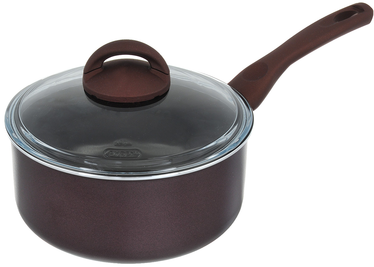 Ковш Pyrex Selection с крышкой, с антипригарным покрытием, 1,7 лSE20AP7 Ковш Pyrex Selection с крышкой, с антипригарным покрытием, 1,7 лSE20AP7Ковш Pyrex Selection изготовлен из литого алюминия с антипригарным покрытием. Он прекрасно подходит для приготовления здоровой и диетической пищи, без лишнего жира. Пища не пригорает и не липнет к стенкам, равномерно приготавливается, сохраняя все полезные микроэлементы. Покрытие долговечное и прочное, отличается стойкостью к появлению царапин. Ковш снабжен прозрачной стеклянной крышкой, она не имеет пароотвода и металлического обода. Крышка позволяет следить за процессом приготовления блюд без потери тепла, сохраняет аромат и вкус блюд. Жаропрочная ручка выполнена из бакелита с покрытием soft-touch. Изделие подходит для всех типов плит, кроме индукционных. Можно мыть в посудомоечной машине. Диаметр ковша (по верхнему краю): 20 см. Высота стенки ковша: 9,5 см. Длина ручки: 18,5 см.
