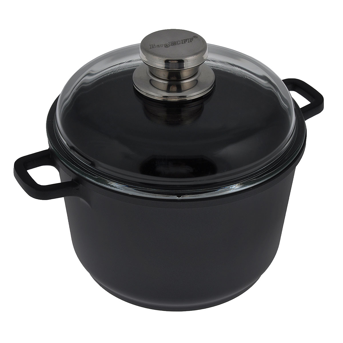 Кастрюля BergHOFF Scala с крышкой, с антипригарным покрытием, 4,8 л2307208 Кастрюля BergHOFF Scala с крышкой, с антипригарным покрытием, 4,8 л2307208Кастрюля BergHOFF Scala изготовлена из литого алюминия, который имеет эффект чугунной посуды. За счет особой технологии литья дно в 2 раза толще стенок. В отличие от чугуна посуда из алюминия легче по весу и быстрее нагревается, что гарантирует сбережение энергии. Внутреннее покрытие - экологически безопасное антипригарное покрытие Ferno Green, которое предотвращает пригорание пищи. Приготовление пищи в такой посуде позволит сохранить все витамины и минералы. Эргономичные ручки обеспечивают безопасный захват и удобство в поднятии изделия. В комплект входит жаропрочная стеклянная крышка, которая плотно прилегает к кастрюле и позволяет следить за процессом приготовления без потери тепла. Кастрюля подходит для использования на всех типах плит, включая индукционные. Можно использовать для приготовления пищи в духовке. Рекомендуется мыть вручную. Легко моется (с помощью бумажного полотенца или влажной тряпочки). Диаметр кастрюли (по верхнему краю): 24 см. ...