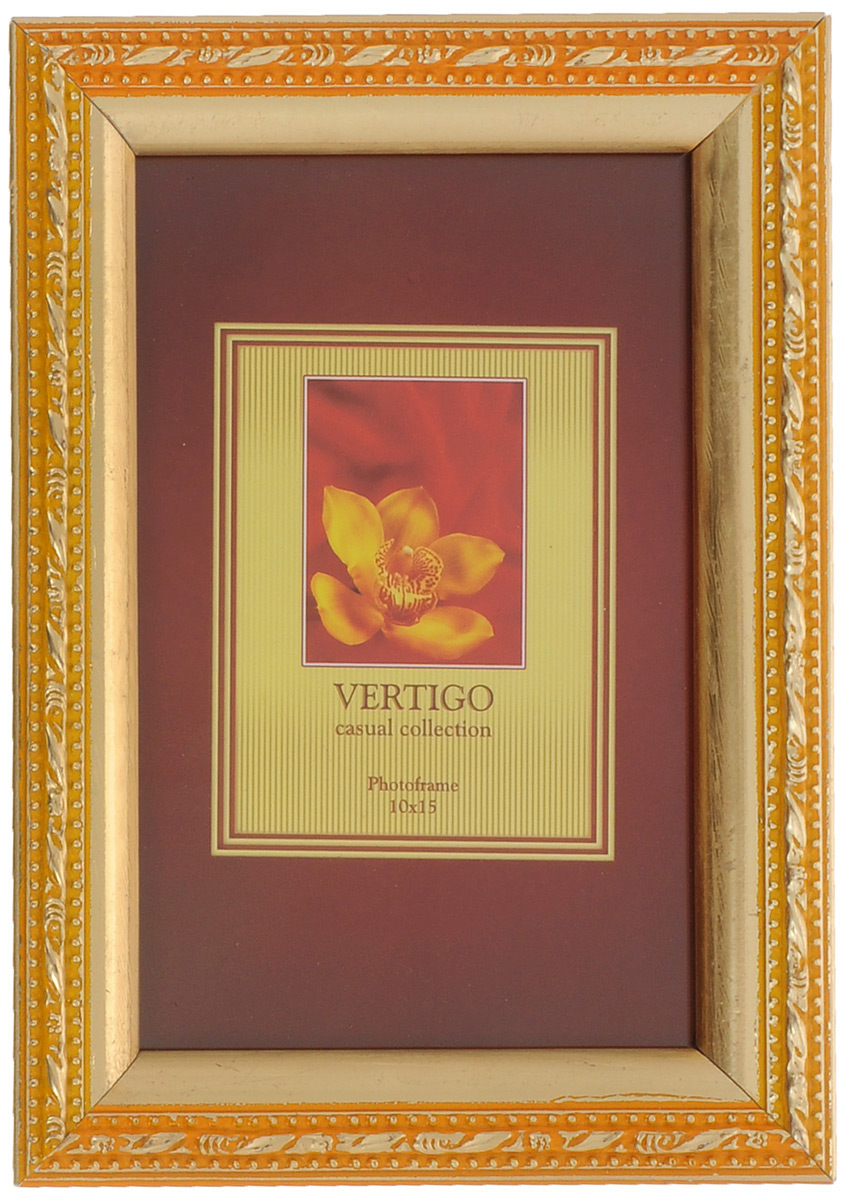Фоторамка Vertigo, цвет: золотистый, 10 х 15 см. 33909/WF-1038/19733909/WF-1038/197 gold Фоторамка Vertigo, цвет: золотистый, 10 х 15 см. 33909/WF-1038/19733909/WF-1038/197 goldФоторамка Vertigo выполнена из дерева, украшенного изысканным рельефом. Стекло защищает фотографию. Задняя сторона рамки имеет специальную ножку, благодаря которой ее можно поставить на стол или любое другое место в доме или офисе. Также изделие оснащено креплениями для подвешивания на стену. Такая фоторамка поможет вам оригинально и стильно дополнить интерьер помещения, а также позволит сохранить память о дорогих вам людях и интересных событиях вашей жизни.