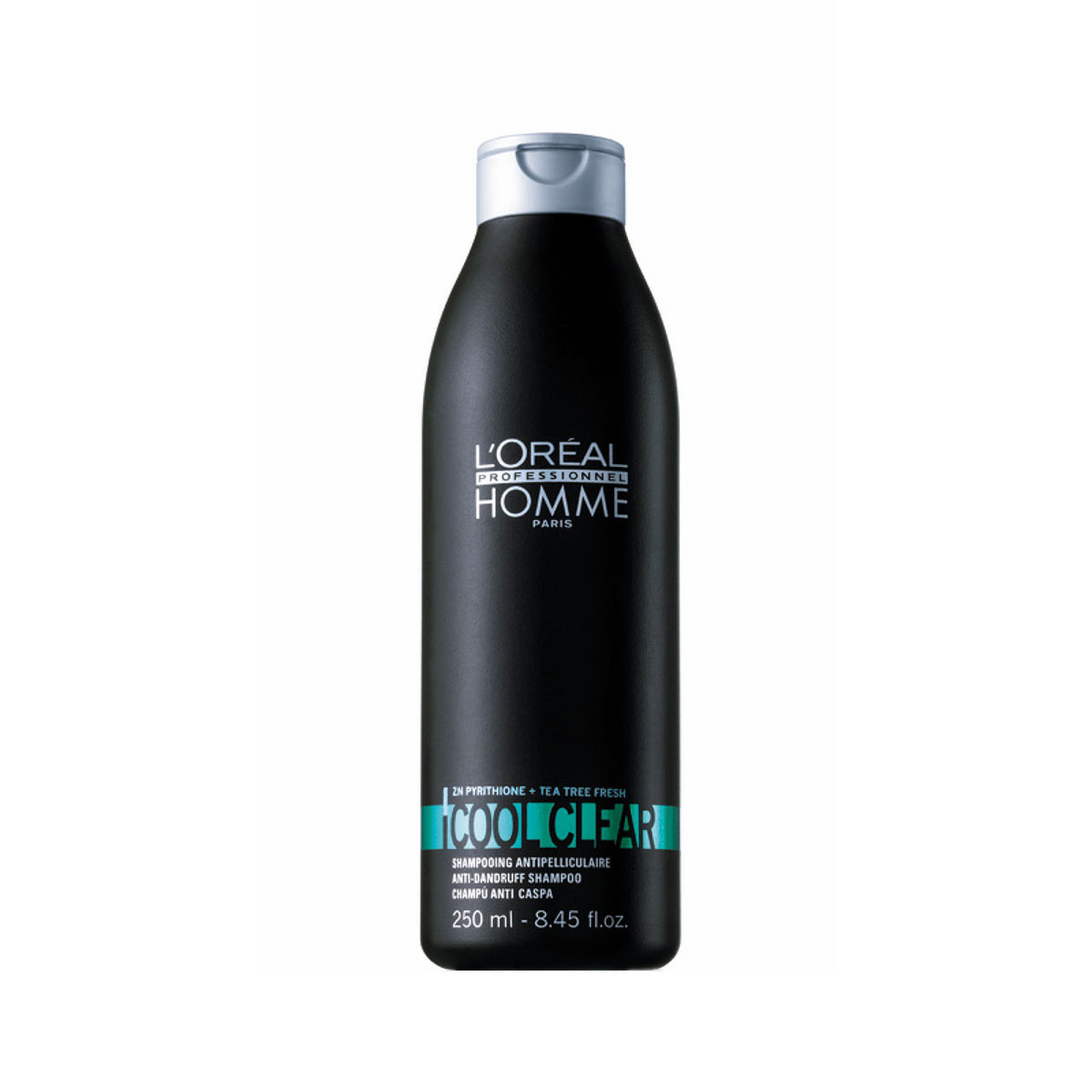 LOreal Professionnel Homme - Освежающий Шампунь от перхоти Кул Клир 250 млE0342477 LOreal Professionnel Homme - Освежающий Шампунь от перхоти Кул Клир 250 млE0342477Освежающий шампунь от перхоти Кул Клир серии LP Homme дает заметный результат уже после первого применения. Это эффективное средство для очищения волос и кожи головы, которое полностью избавляет от перхоти, а также предотвращает ее новое появление. Продукт способствует поддержанию нормального pH-баланса кожи головы. В состав шампуня входят цинк-пиритион и экстракт чайного дерева.