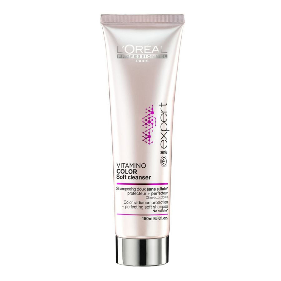 LOreal Professionnel INOA - Шампунь без сульфатов для защиты цвета окрашенных волос Expert Vitamino Color Soft Cleanser Shampoo 150 млE0714946 LOreal Professionnel INOA - Шампунь без сульфатов для защиты цвета окрашенных волос Expert Vitamino Color Soft Cleanser Shampoo 150 млE0714946Мягкий шампунь без сульфатов для защиты и сохранения цвета окрашенных волос. Идеально подходит для волос, окрашенных LOreal Inoa. Концентрированная формула с мягкими моющими веществами. Благодаря возможности профессионального и домашнего использования это средство имеет более широкий спектр применения, чем обычный шампунь. Его кремообразная структура превращается в густой мусс и деликатно избавляет волосы от загрязнений. Благодаря защите от вымывания цвет сохраняется надолго и окрашенные волосы сияют и выглядят великолепно.