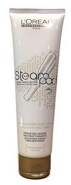 LOreal Professionnel Steampod – Восстанавливающий крем-уход для тонких волос 150 млE0429376/2855 LOreal Professionnel Steampod – Восстанавливающий крем-уход для тонких волос 150 млE0429376/2855LOreal Professionnel Steampod Крем-уход для чувствительных волос средство для ухода за волосами перед процедурой разглаживания с помощью стайлера Steampod. Предназначен для тонких, чувствительных ломких волос, обеспечивает бережный уход во время выпрямления. Сбалансированный состав средства, обогащенный про-кератином, катионоактивными веществами и керамидами, способствует восстановлению структуры поврежденных участков волос и обеспечивает максимально стойкую защиту от термического воздействия. При использовании стайлера кутикулы волос раскрываются под воздействием пара, при этом необходимые для здоровья волос вещества, находящиеся в крем уходе LOreal Professionnel Steampod, легко проникают вглубь каждого волоса, наполняя их силой, здоровьем и красотой. Крем-уход незаменимое средство при разглаживании волос с помощью стайлера. Только применяя LOreal Professionnel Steampodваши волосы станут гладкими, эластичными и упругими после их выпрямления. А особое очарование волосам придаст...