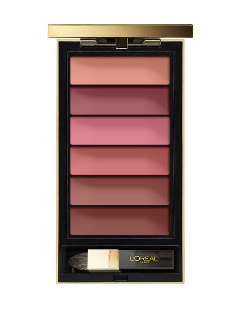LOreal Paris Палитра естественных оттенков помад Color Riche, оттенок 01, Nude, 74 гA8548700 LOreal Paris Палитра естественных оттенков помад Color Riche, оттенок 01, Nude, 74 гA8548700Создайте желанный образ с помощью палитры из 6 любимых оттенков культовых помад Color Riche. Ощутите благородство золотого корпуса и откройте для себя разнообразие насыщенных пигментов.и чувственной текстуры. Почувствуйте себя настоящим художником с дизайнерской кистью для идеального нанесения помады и роскошным зеркалом, входящими в состав упаковки