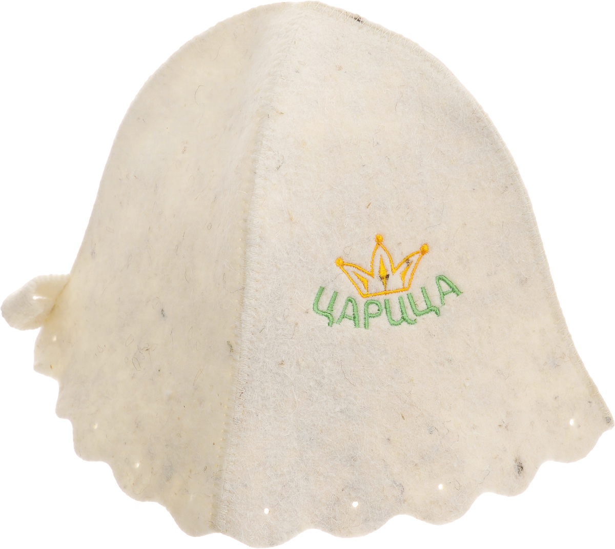 Шапка для бани и сауны Proffi Царица, женскаяPS0044 Шапка для бани и сауны Proffi Царица, женскаяPS0044Банная шапка Proffi изготовлена из высококачественного войлока и декорирована надписью Царица. Банная шапка - это незаменимый аксессуар для любителей попариться в русской бане и для тех, кто предпочитает сухой жар финской бани. Кроме того, шапка защитит волосы от сухости и ломкости, голову от перегрева и предотвратит появление головокружения. На шапке имеется петелька, с помощью которой ее можно повесить на крючок в предбаннике. Такая шапка станет отличным подарком для любителей отдыха в бане или сауне. Обхват головы: 72 см. Высота шапки (без учета петельки): 24 см.