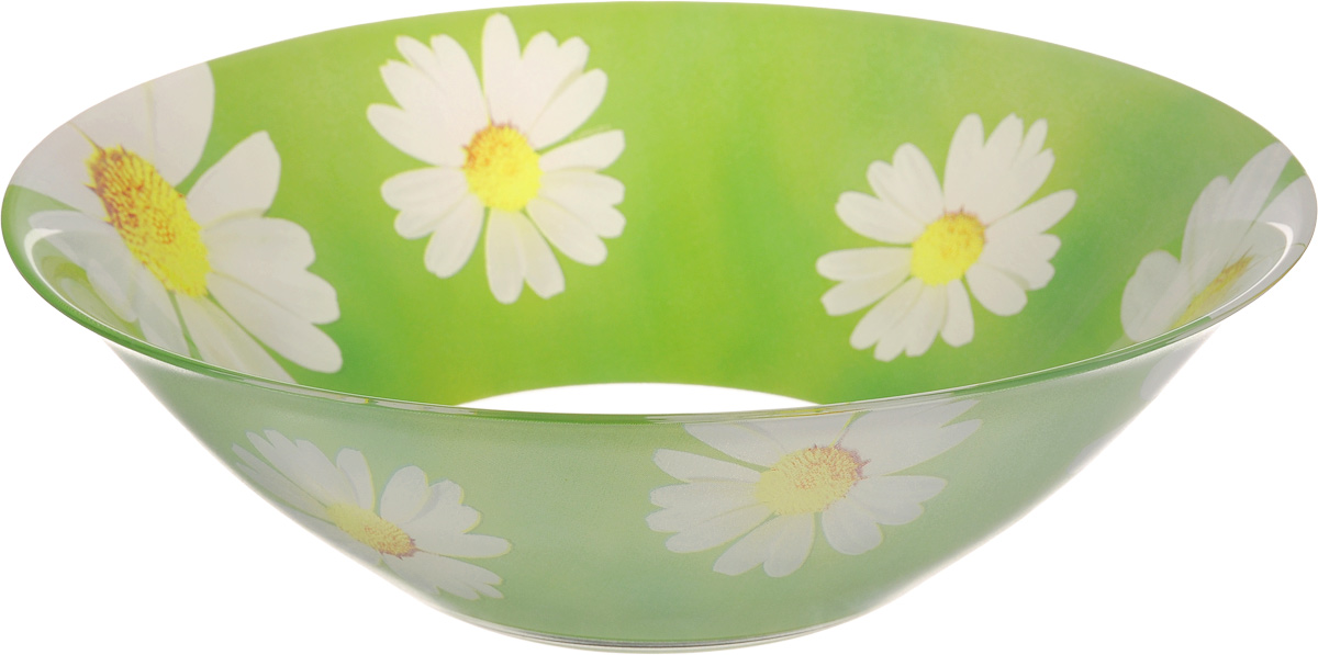 Салатник Luminarc Paquerette Green, диаметр 27 смG0092 Салатник Luminarc Paquerette Green, диаметр 27 смG0092Салатник Luminarc Paquerette Green выполнен из ударопрочного стекла и украшен цветочным рисунком. Яркий дизайн придется по вкусу и ценителям классики, и тем, кто предпочитает утонченность и изысканность. Салатник Luminarc Paquerette Green идеально подойдет для сервировки стола и станет отличным подарком к любому празднику. Диаметр салатника (по верхнему краю): 27 см.