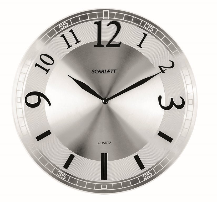Офисные часы Scarlett SC - 55NSC - 55N Офисные часы Scarlett SC - 55NSC - 55NНастенные часы, плавный ход