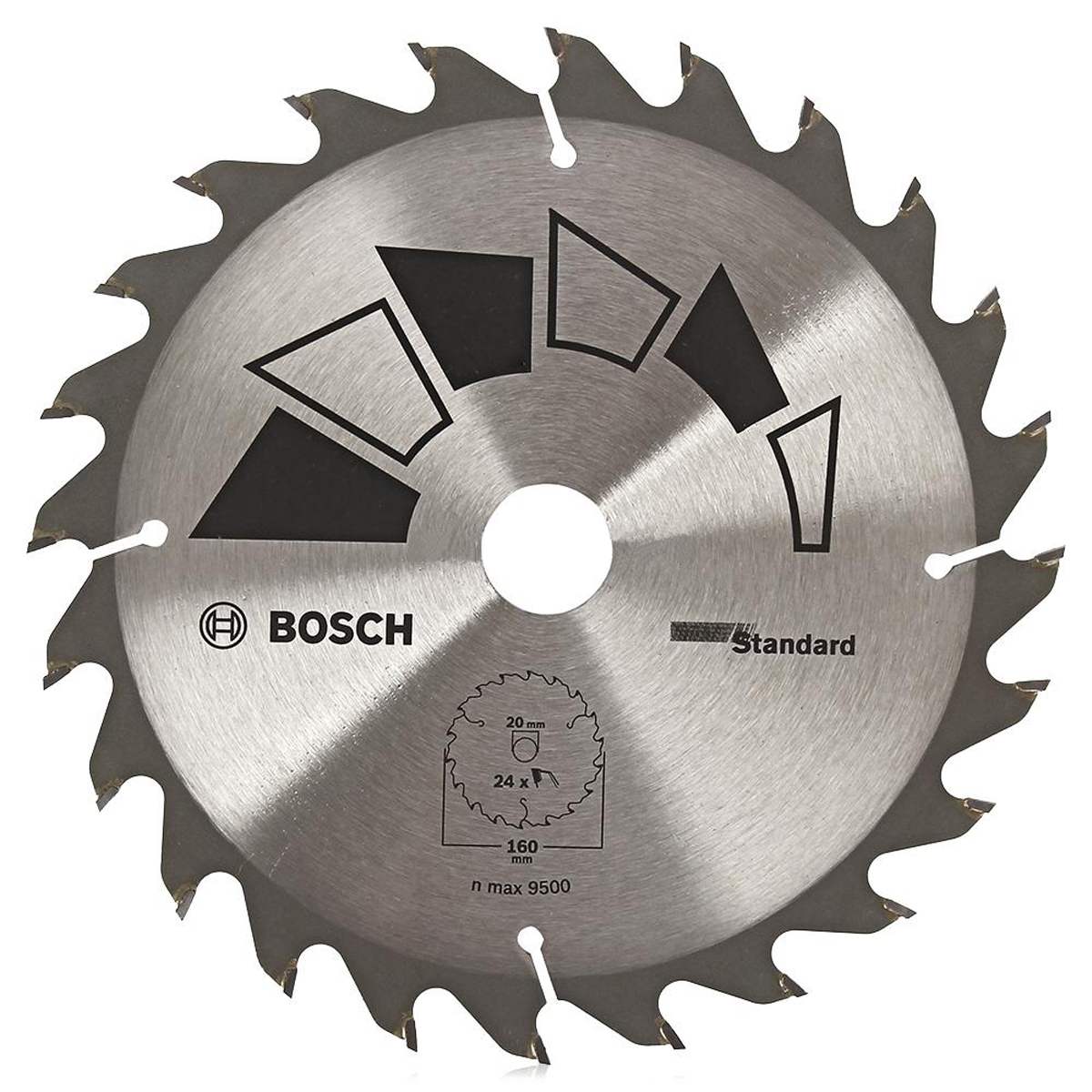 Диск пильный Bosch Standard по дереву, 160 мм2609256810 Диск пильный Bosch Standard по дереву, 160 мм2609256810Твердосплавный пильный диск Bosch используется с циркулярными пилами для быстрых/грубых пропилов в твердой и мягкой древесине. Диаметр диска: 16 см; Количество зубьев: 24; Посадочный диаметр: 20/16 мм.