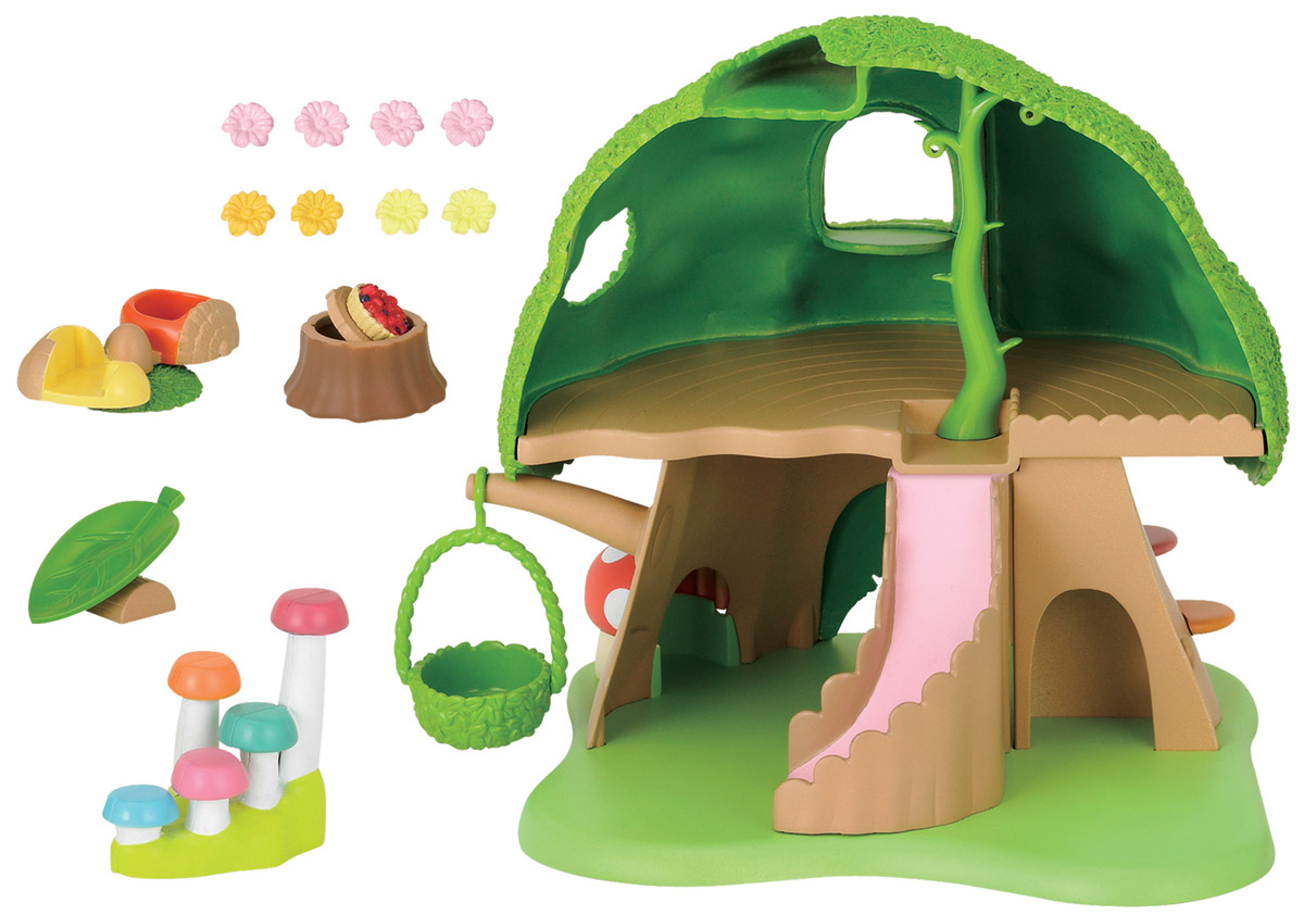 Sylvanian Families Игровой набор Детская площадка Лесной городок2649 Sylvanian Families Игровой набор Детская площадка Лесной городок2649Игровой набор Детская площадка: Лесной городок привлечет внимание вашего ребенка и станет отличным подарком для поклонников жителей чудесной страны Sylvanian Families. С помощью элементов набора ваш ребенок сможет создать для своих любимых героев Sylvanian Families полностью обустроенную яркую детскую площадку, где малыши смогут весело играть, кататься с горки, прыгать по пенечкам-грибочкам и качаться на качельке. Набор включает площадку в виде обустроенного дерева с двумя этажами для игр, качели, пенечки-грибочки и другие дополнительные элементы. Sylvanian Families - это целый мир маленьких жителей, объединенных общей легендой. Жители страны Sylvanian Families - это кролики, белки, медведи, лисы и многие другие. У каждого из них есть дом, в котором есть все необходимое для счастливой жизни. В городе, где живут герои, есть школа, больница, рынок, пекарня, детский сад и множество других полезных объектов. Жители этой страны живут семьями, в каждой из которой...