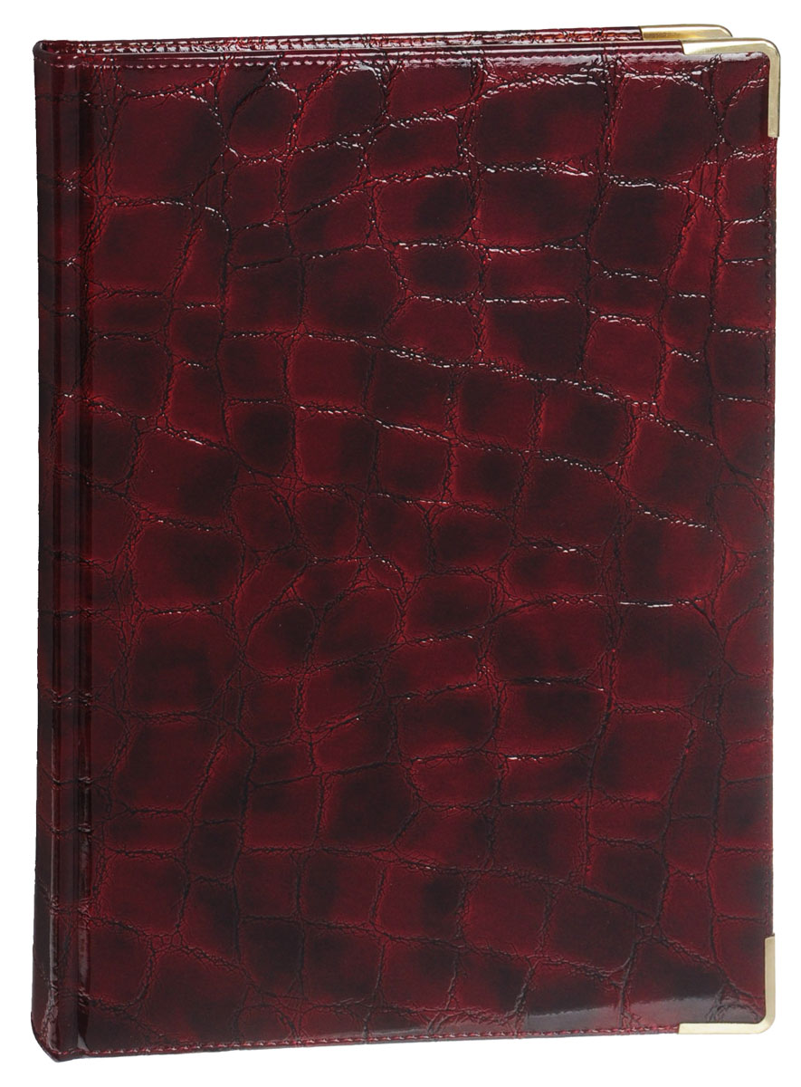 Listoff Книга для записей Grand Croco 160 листов в клетку цвет бордовыйКЗК41601656 Listoff Книга для записей Grand Croco 160 листов в клетку цвет бордовыйКЗК41601656Стильная книга для записей - это дополнительный штрих к вашему имиджу. Опрятная и лаконичная книжка может быть использована не только для личных пометок и записей, но и как недатированный ежедневник. Обложка выполнена из высококачественной искусственной кожи, с прострочкой по периметру и поролоновой подкладкой. Металлические скругленные углы защищают книгу от повреждений при активном использовании. Форзацы золотого цвета и ляссе подчеркивают высокий статус изделия. Записная книжка Listoff станет достойным аксессуаром среди ваших канцелярских принадлежностей. Она пригодится как для деловых людей, так и для любителей записывать свои мысли, писать мемуары или делать наброски новых стихотворений.