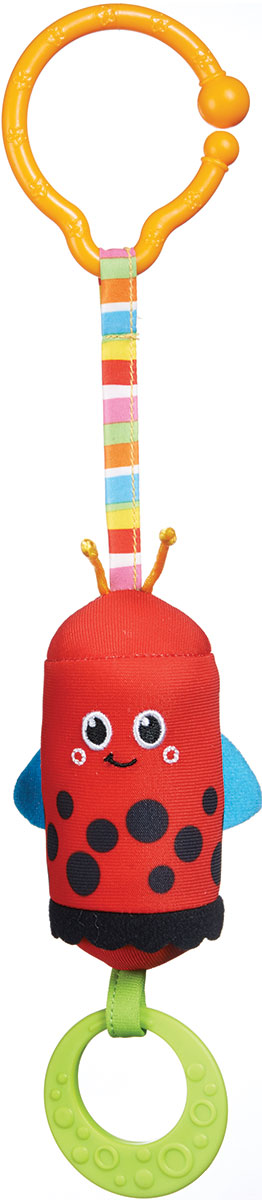 Tiny Love Игрушка-подвеска Божья коровка1111301110 Tiny Love Игрушка-подвеска Божья коровка1111301110Игрушка-подвеска Tiny Love Божья коровка отвлечет от капризов и заинтересует веселым звоном. Малышам интересно узнавать все новое, играть в шуршащие игрушки, дергать их и пробовать на вкус. Подвеска божья коровка отвечает всем этим требованиям, ее можно закрепить к мобилю, кроватке, коляске или просто дать в руки малышу. В комплектацию игрушки входят крючок, божья коровка на шнурке, прорезыватель. Внутри текстильной божьей коровки спрятан колокольчик, а если дернуть за подвеску, раздастся приятный звон. Игрушки для новорожденных позволяют познавать окружающий мир, изучать яркие краски, слышать первые звуки. Подвеска от Tiny Love развивает в ребенке зрение, слух, чувствительность, воображение, координацию движений. Продукция сертифицирована, экологически безопасна для ребенка, использованные красители нетоксичны и гипоаллергенны.