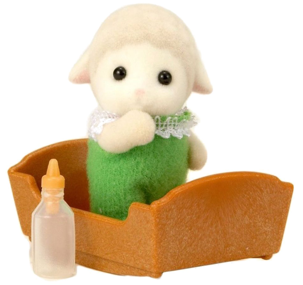 Sylvanian Families Фигурка Малыш-овечка3413 Sylvanian Families Фигурка Малыш-овечка3413Игровой набор Малыш-овечка привлечет внимание вашей малышки и станет отличным подарком для поклонников жителей чудесной страны Sylvanian Families. Комплект содержит фигурку малыша-овечки, кроватку и бутылочку для кормления. С таким набором ребенок будет часами занят игрой. Sylvanian Families - это целый мир маленьких жителей, объединенных общей легендой. Жители страны Sylvanian Families - это кролики, белки, медведи, лисы и многие другие. У каждого из них есть дом, в котором есть все необходимое для счастливой жизни. В городе, где живут герои, есть школа, больница, рынок, пекарня, детский сад и множество других полезных объектов. Жители этой страны живут семьями, в каждой из которой есть дети. В домах Sylvanian Families царит уют и гармония. Домашние животные радуют хозяев. Здесь продумана каждая мелочь, от одежды до мебели и аксессуаров. Характеристики: Материал: пластик, ПВХ, текстиль. Размер фигурки: 5 см x 3,5 см x 2,5 см. ...