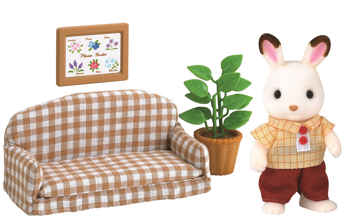 Sylvanian Families Игровой набор Папа на диване2201 Sylvanian Families Игровой набор Папа на диване2201Игровой набор Папа на диване привлечет внимание вашего ребенка, он сможет придумывать для жителей чудесной страны Sylvanian Families свои истории. В комплект входит фигурка кролика, диван, цветок в горшке и картина. Компания была основана в 1985 году, в Японии. Sylvanian Families очень популярен в Европе и Азии, и, за долгие годы существования, компания смогла добиться больших успехов. 3 года подряд в Англии бренд Sylvanian Families был признан Игрушкой Года. Сегодня у героев Sylvanian Families есть собственное шоу, полнометражный мультфильм и сеть ресторанов, работающая по всей Японии. Sylvanian Families - это целый мир маленьких жителей, объединенных общей легендой. Жители страны Sylvanian Families - это кролики, белки, медведи, лисы и многие другие. У каждого из них есть дом, в котором есть все необходимое для счастливой жизни. В городе, где живут герои, есть школа, больница, рынок, пекарня, детский сад и множество других полезных объектов. ...