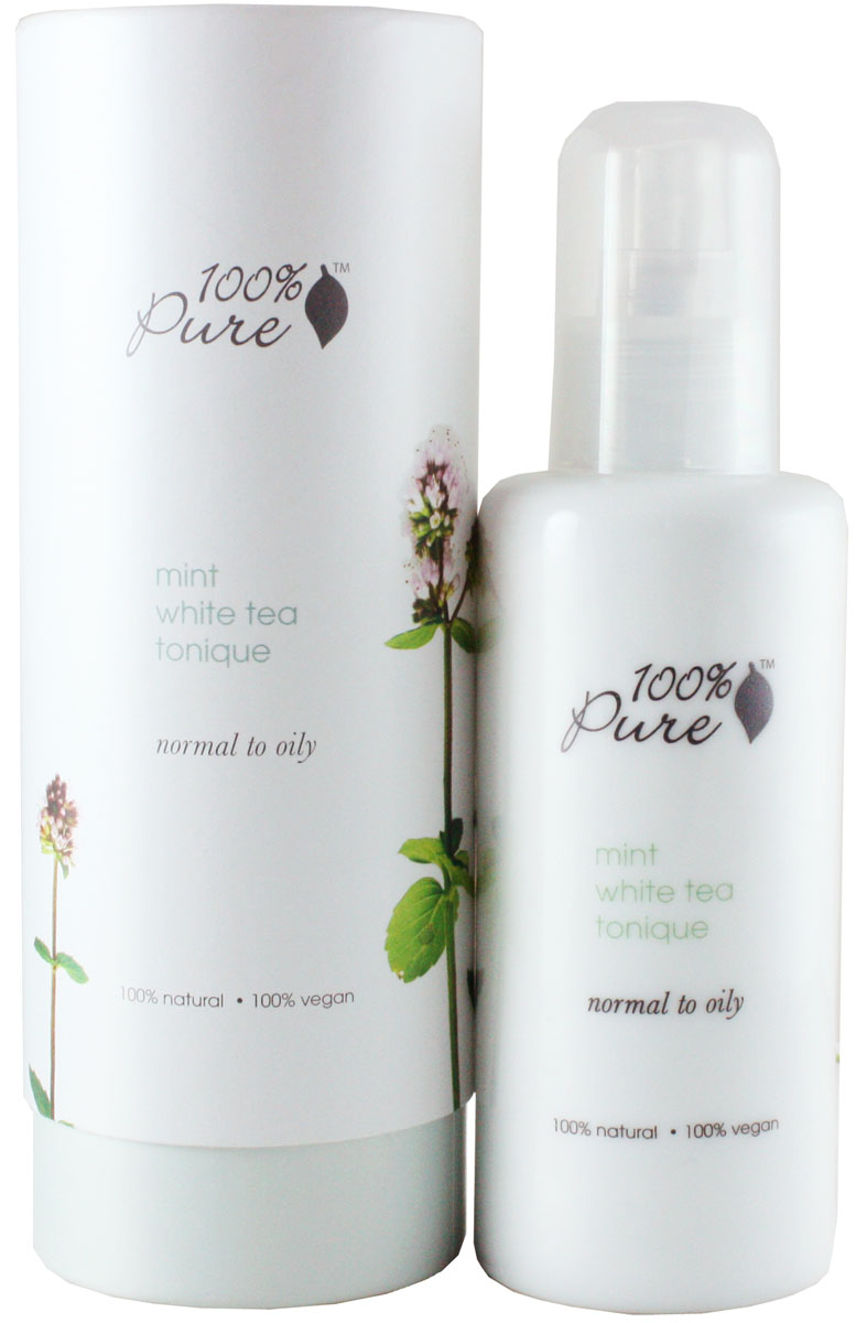 100% Pure Коллекция мята и белый чай: тоник для лица 118 мл1FTMWT 100% Pure Коллекция мята и белый чай: тоник для лица 118 мл1FTMWT100% натуральный тоник для лица - глоток воды для Вашей кожи. Эта линия разработана специально для нормальной и жирной кожи, но при этом обладает достаточно мягким действием на другие типы кожи. Гиалуроновая кислота выступает в роли системы доставки органического белого чая и органического сока алоэ жаждущим клеткам кожи.