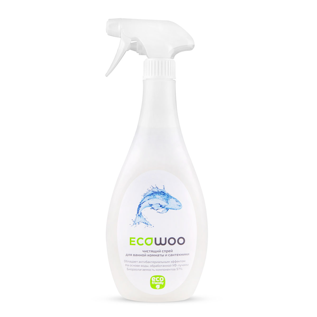 Чистящей спрей EcoWoo для ванной комнаты и сантехники, 0,5 лЕ089153 Чистящей спрей EcoWoo для ванной комнаты и сантехники, 0,5 лЕ089153Идеальное средство для очистки всех поверхностей в ванной комнате: ванн, раковин, эмалированной сантехники, хромированных кранов, унитазов, кафельных покрытий, пластиковых панелей. Обладает антибактериальным эффектом. Не оставляет после себя вредных веществ, т.к. создано на основе лимонной кислоты. Устраняет неприятные запахи.